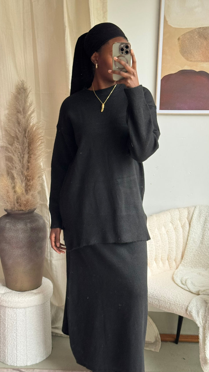 CELIA - Cozy Elegantes Set in Schwarz