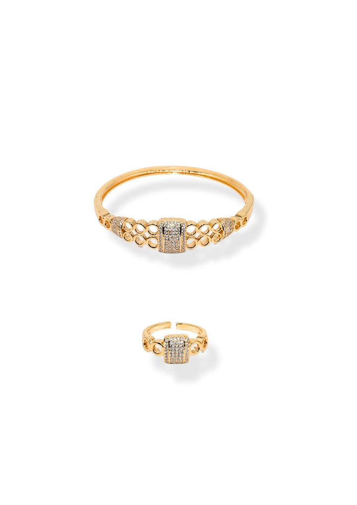 Cadenza - Armreif und Ring Set