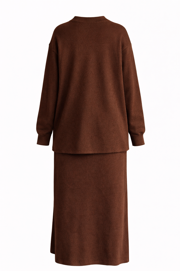 CELIA - Cozy Elegantes Set in Schokoladenbraun