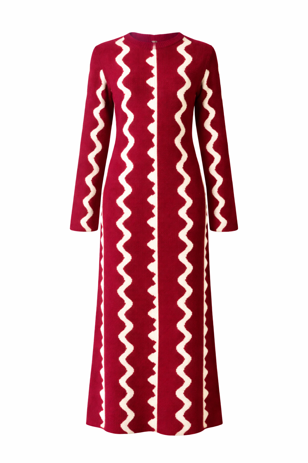LANA – Knit Maxi Dress Bordeaux