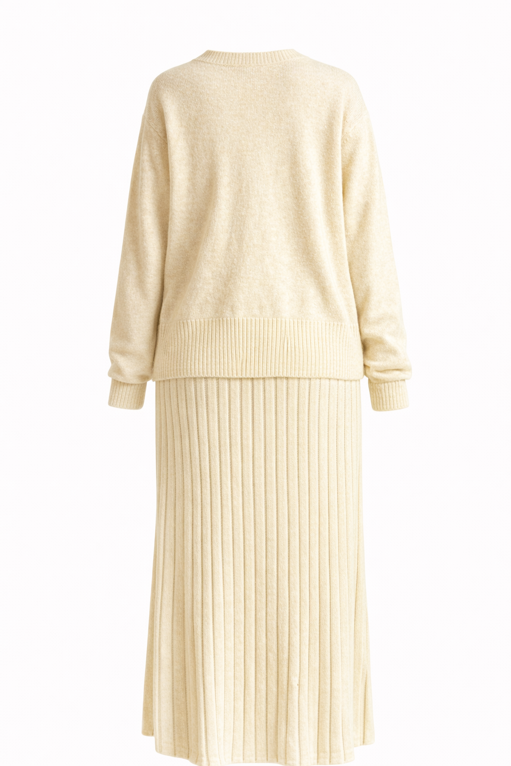 MARISA – Cozy Elegantes Strick-Set in Creme