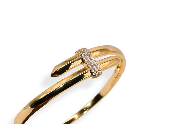 Golden Grip - Armreif und Ring Set