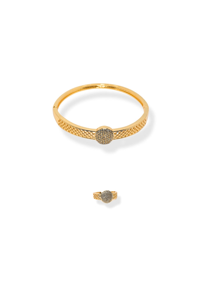 Golden Circle - Armreif und Ring Set