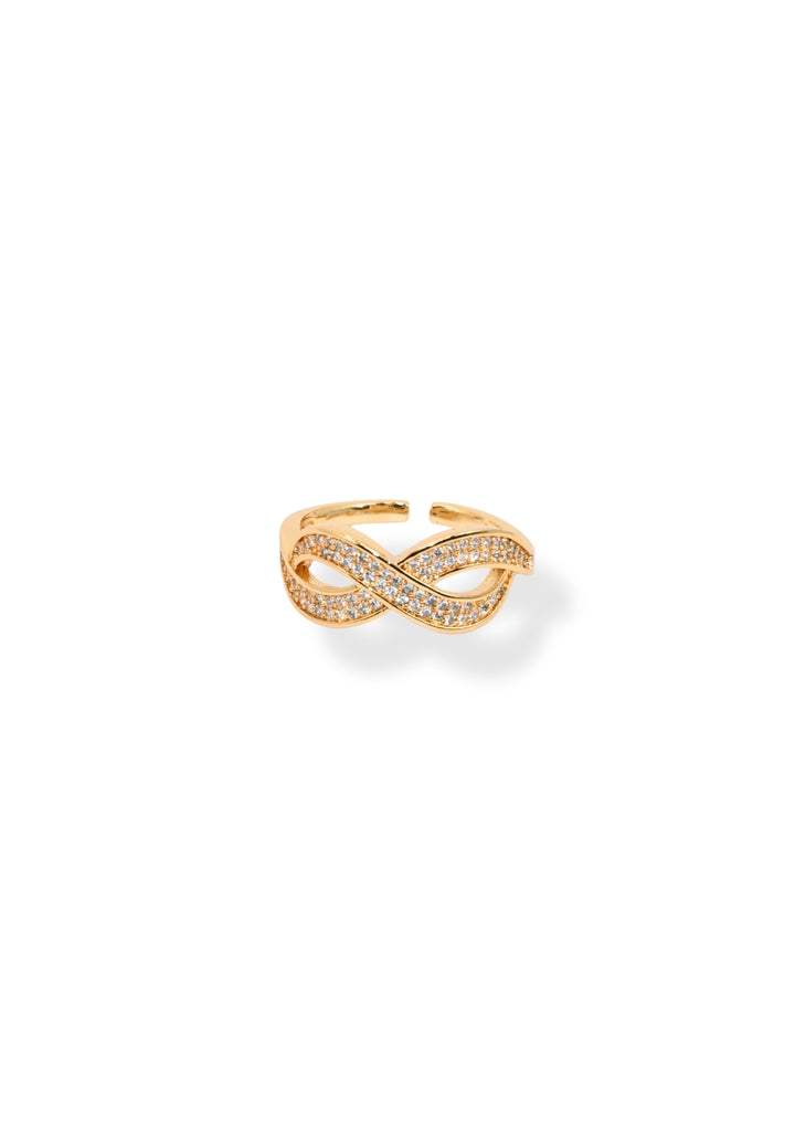 Golden Infinity - Armreif und Ring Set