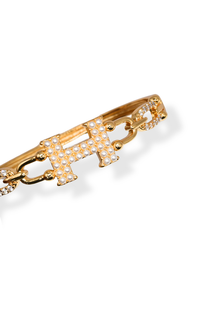 Heritage Pearl - Armreif und Ring Set