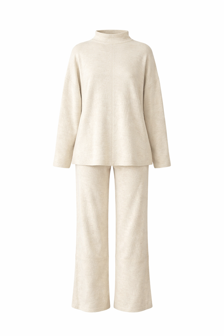 MALIA - beiges, schwarzes oder graues winterliches Twinset