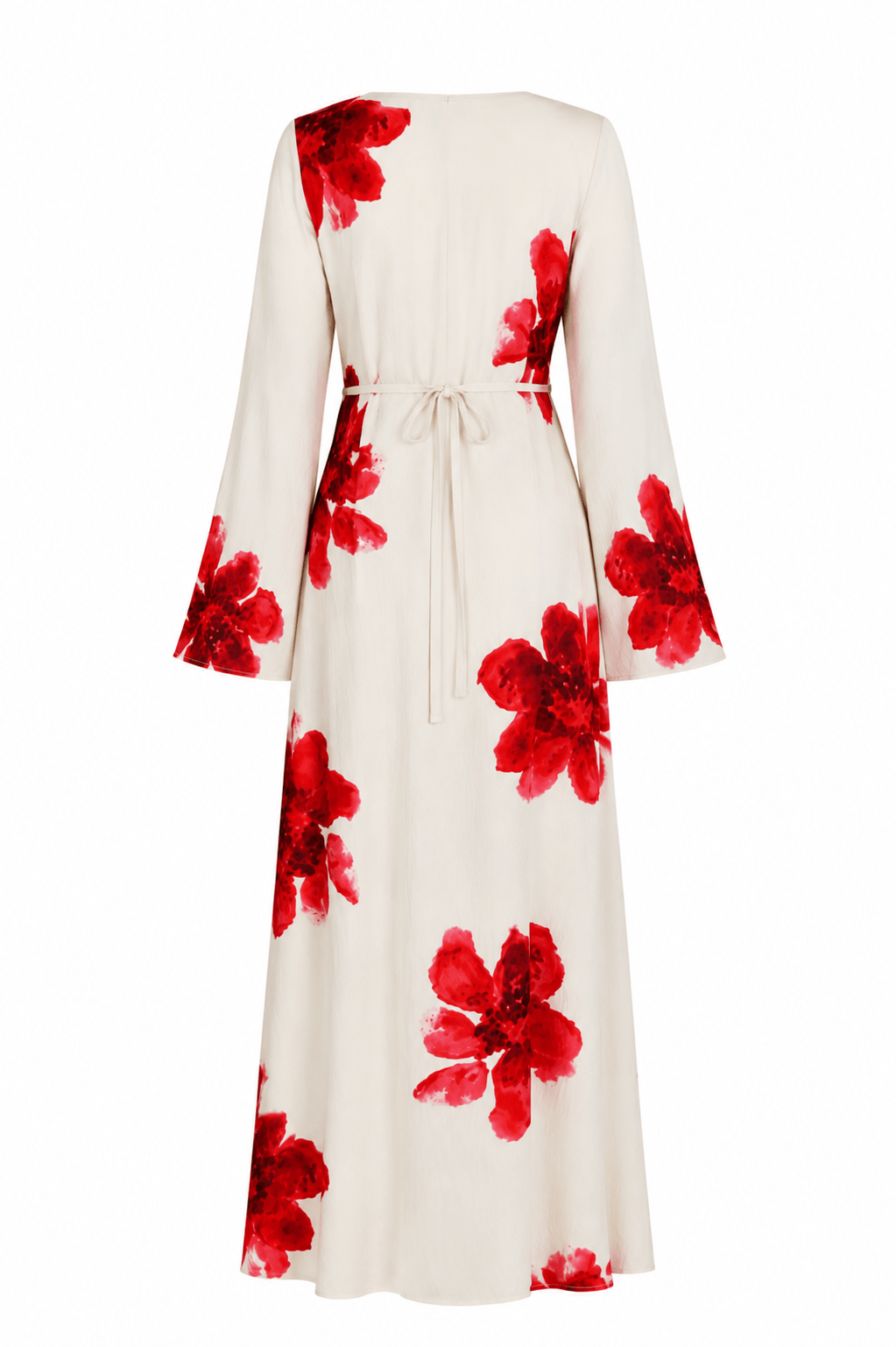 ROSSA FLEUR Dress - red floral summer dress